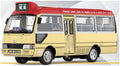 Tiny 1:76th Scale Toyota Coaster Red Mini Bus (XR2388)