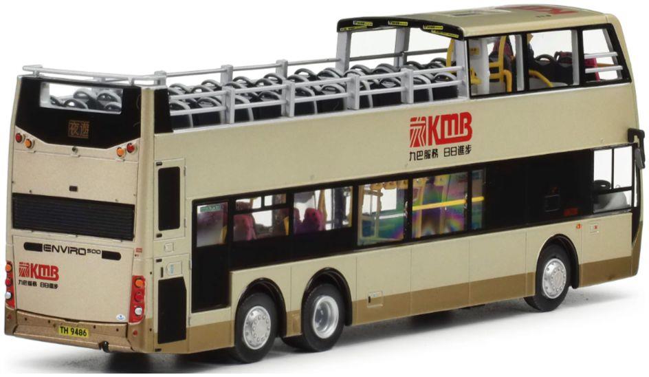 80m Bus Models 1:76th Scale KMB Dennis Enviro500 MMC Turbo Euro V 12M Open-Top Bus