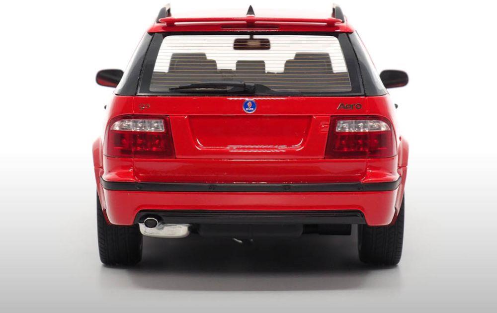 DNA Collectibles 1:18 Scale Saab 9-5 Sportcombi Aero Laser Red 2005