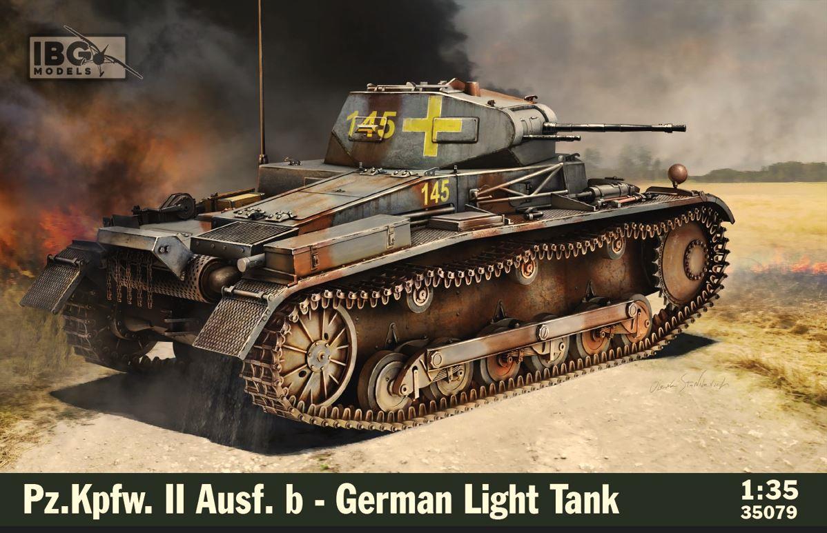 IBG Models 35079 1/35 Scale Pz.Kpfw.II Ausf.B – German Light Tank