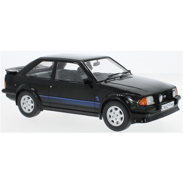 Model Car Group 1:18 Scale Ford Escort MK3 RS Turbo Black - 1985