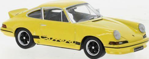 IXO 1:43 Scale Porsche 911 Carrera RS 2.7 Yellow 1973 Black Magic