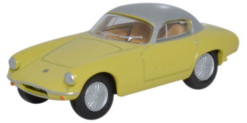 Oxford Diecast 1:76 Scale Lotus Elite Sunburst - Yellow/Silver