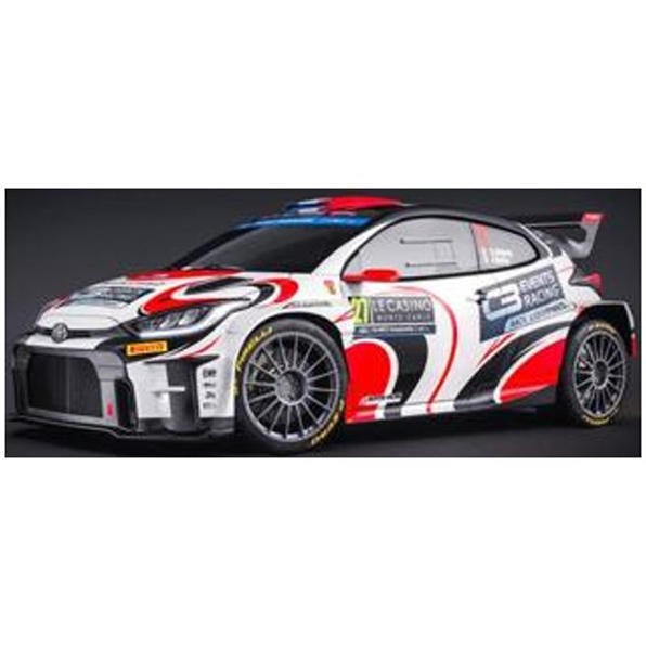 Spark 1:43 Scale Toyota GR Yaris Rally 2 #27 Burton 6th RC2 Rally Monte Carlo 2024 Lefebvre/Malfoy