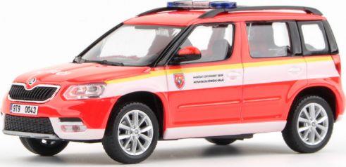 Abrex 1:43 Scale Skoda Yeti FL 2013 Fire Brigade Moravian Silesian Region