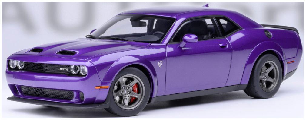 Autoart 1:18 Scale Dodge Challenger SRT Super Stock 2023 Plum Crazy/Purple