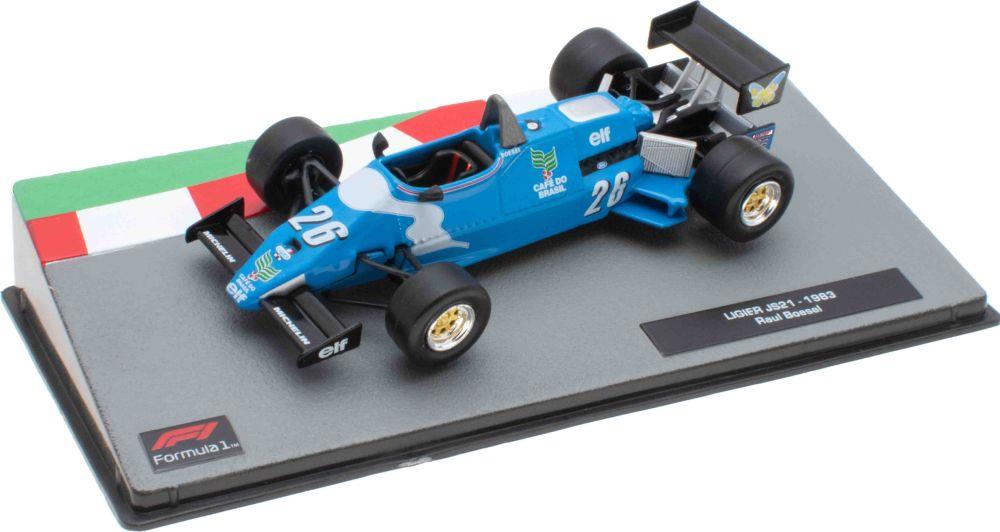 Atlas Editions 1:43 Scale Ligier Js21 1983 - Raul Boesel Cased - F1 Collection