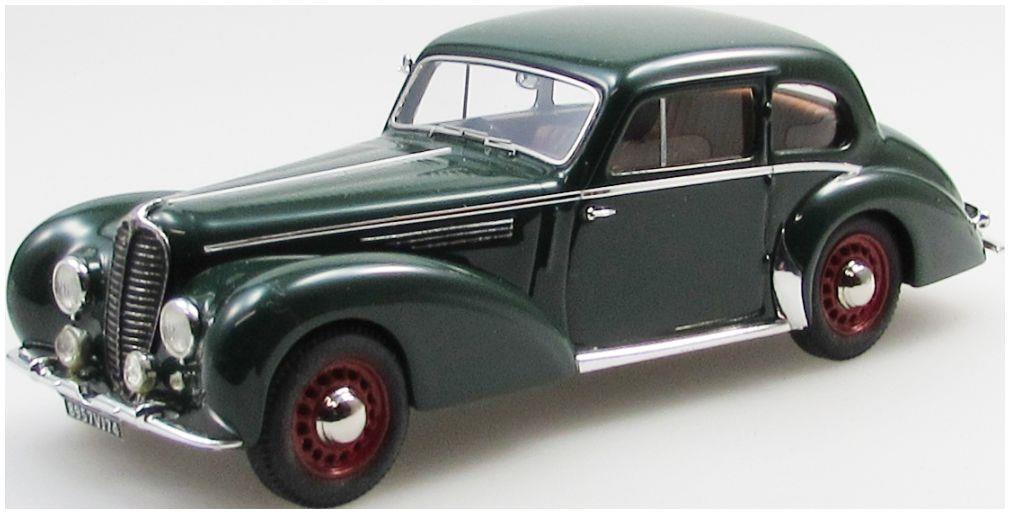 Esval 1:43 Scale Delahaye 135 5 Window Coupe by Henri Chapron Green w/Disc Wheels Green