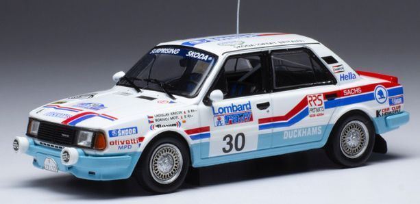 IXO 1:43 Scale Skoda 130 L #30 RAC Rallye 1987 L.Krecek/ B.Motl