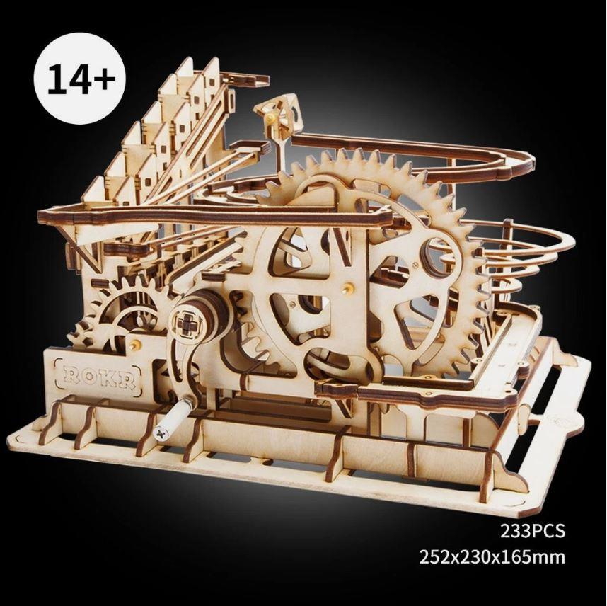 Robotime & ROKR Marble Run & Water Wheel Coaster LG501