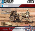 Rubicon Models 280115 1/56 Scale QF25 / QF17 pdr Gun Howitzer & AT-Gun with Limber & Crew