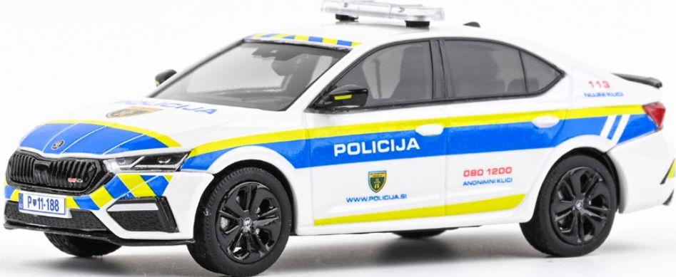 Abrex 1:43 Scale Skoda Octavia IV RS 2020 Police Slovenia
