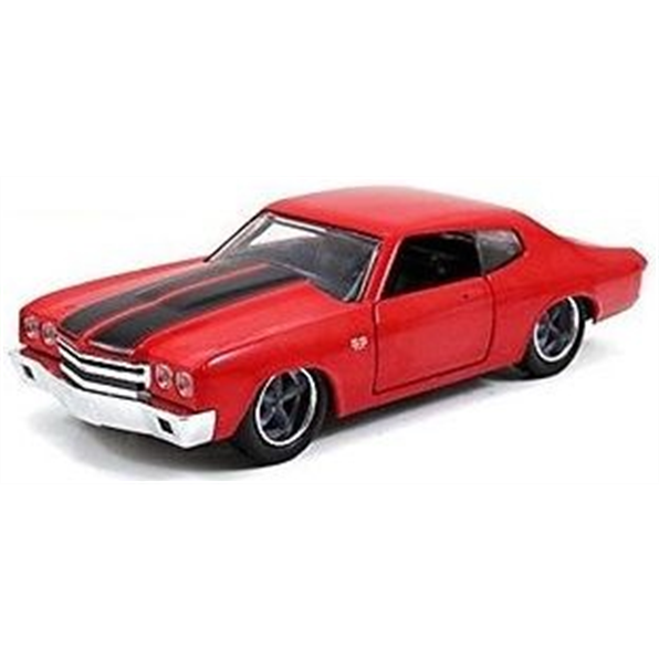 Jada 1:32 Scale FF Dom's 1970 Chevrolet Chevelle SS 454 Red/Black