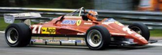 GP Replicas 1:12 Scale Ferrari 126C2 1982 #27 Gilles Villeneuve Belgian GP Zolder 1982 w/Driver