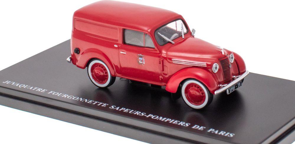 Atlas Editions 1:43 Scale Renault Juvaquatre Fourgonnette Sapeurs Pompiers De Paris 1953-Renault Collection