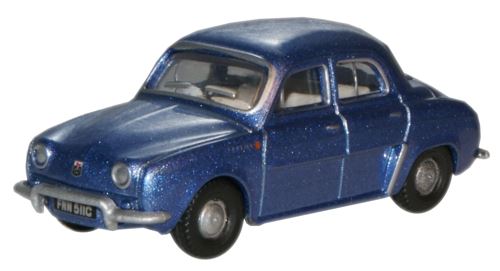 Oxford Diecast 1:76 Scale Renault Dauphine - Metallic Blue