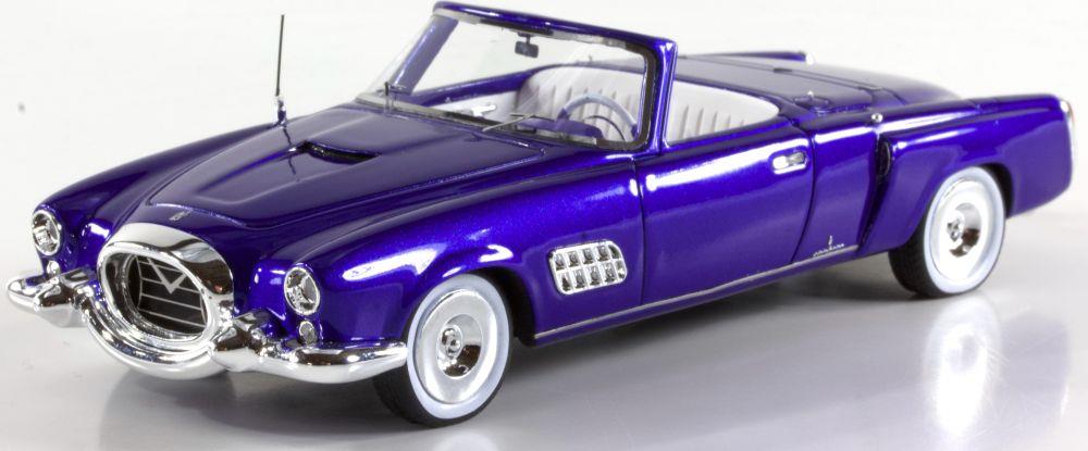 Brausi 1:43 Scale Cadillac Series 62 Pininfarina 1954 - Blue