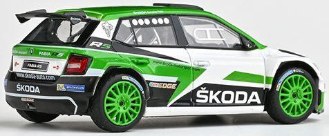 Abrex  1:18th Scale Skoda Fabia III R5 2015 Skoda Motorsport Design 2017
