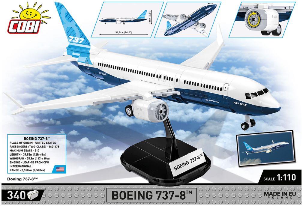 COBI N/A Scale Boeing 737-8 (340 pcs)
