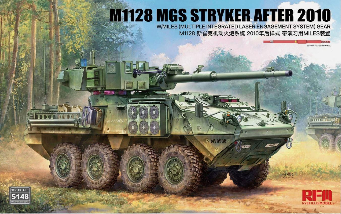 RyeField Model 5148 1/35 Scale M1128 MGS Stryker After 2010 w/MILES Gear Model Kit