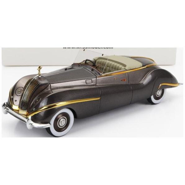 Kess 1:43 Scale Rolls Royce Phantom III Brown/Gold Labourdette Vutotal Cabrio Open 1947