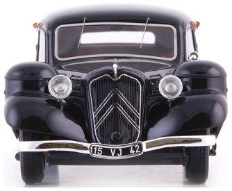 Autocult 1:43 Scale Citroen 11 Berline Gezogene Black
