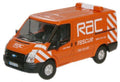 Oxford Diecast 1:76 Scale Ford Transit Van - RAC Low Roof New Mk7