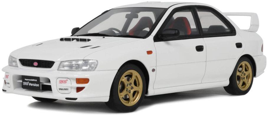 OTTO 1:18th Scale Subaru Impreza WRX Type RA STI Pure White 2000