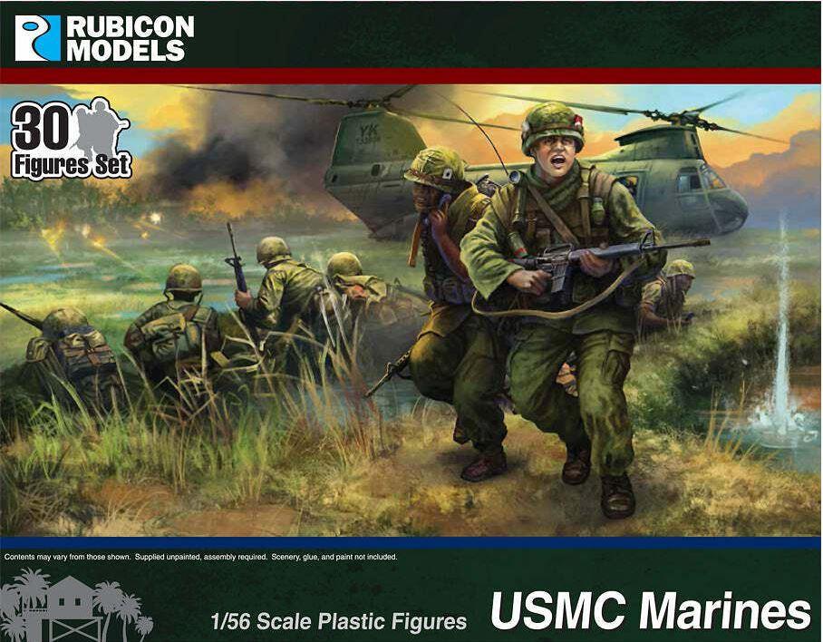 Rubicon Models: 281002 1/56 Scale USMC Marines (Vietnam) 30 Troops