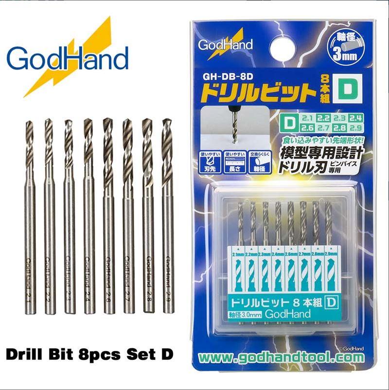 GodHand Drill Bit 8pcs Set D # GH-DB-8D