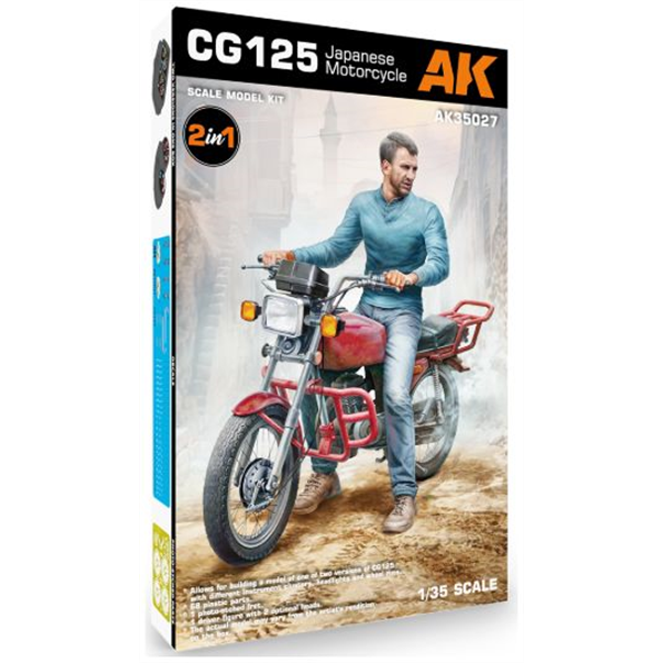 AK Interactive Kits 1:35 Scale CG125 Japanese Motorcycle