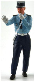 Le Mans Miniatures 1:18th Scale Gendarmes French Policemen Figure 'Simon' Directing Traffic w/Whistle 1960-1980