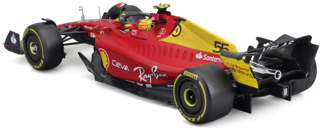 Burago 1:24 Scale Ferrari F1-75 Monza 75th Anniversary 2022 #55 Carlos Sainz