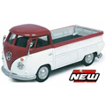 Cararama 1:43 Scale VW T1 Pick Up Dark Red/White
