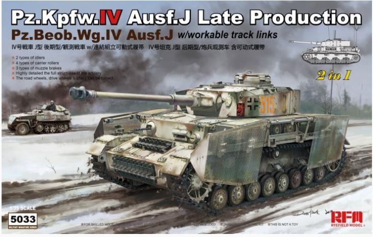 Rye Field  5033 1/35 Scale Pz.KPFW.VI Ausf j Late Production