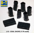 B-T Models 1:76 Scale Coal Sacks (Full & Empty)