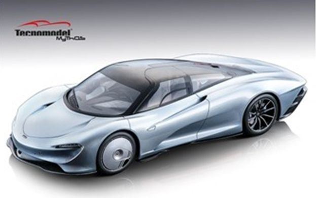 Tecnomodels� 1:18 Scale McLaren Speedtail Geneva Autoshow 2019 (Showcase + Carbon Fibre Bottom Plate)