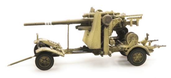 Artitec H0 Scale WM 88MM Flak 18 Afrikakorps 1:87 Ready-Made, Painted