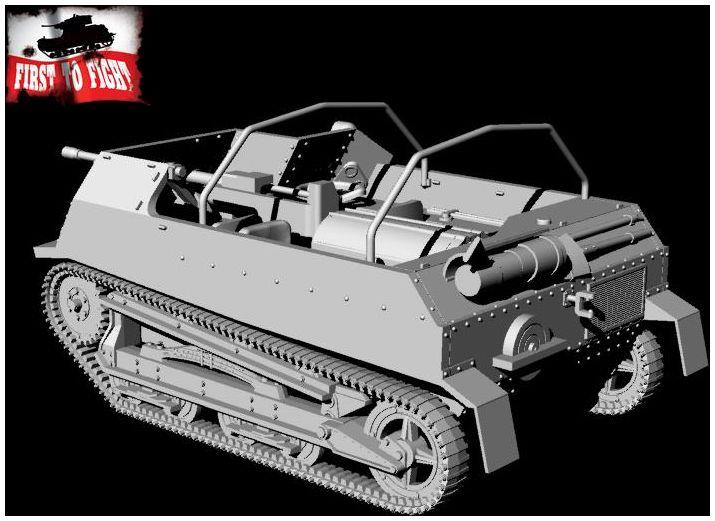 First to fight kits 1:72 Scale Polish TKS-D Self Propelled Gun