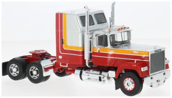 IXO 1:43rd Scale Mack Superliner Magnum Silver/Red 1985