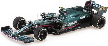 Minichamps 1:43 Scale Aston Martin Cognizant F1 Team AMR21 Sebastian Vettel Monaco GP 2021