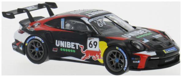 IXO 1:43rd Scale Porsche 911 GT3 Cup (992) Porsche Cup Zolder 2024 #69 K.Rovanpera