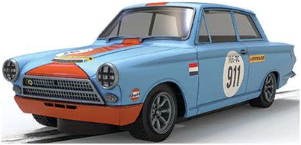 Scalextric  1:32nd Scale Ford Lotus Cortina Gulf Edition