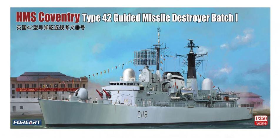 Forart Fore Hobby 3002 1/35 Scale  HMS Coventry Type 42 Guided Missile Destroyer