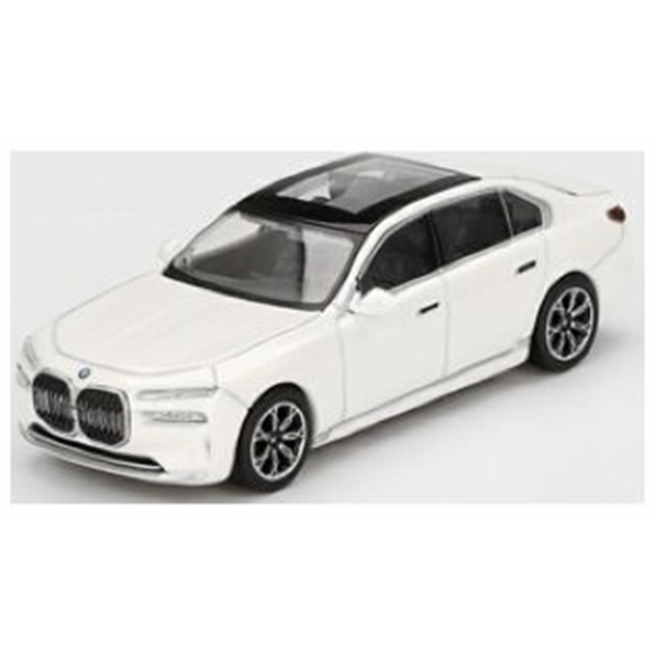Truescale 1:64 Scale BMW I7 XDRIVE 60 Mineral White (RHD)