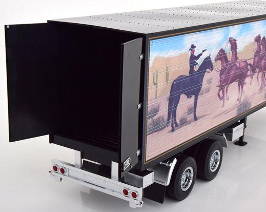 Road Kings 1:18 Scale Truck Trailer Black/Decoration