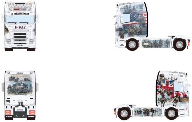 WSi 1:50th Scale Scania S Highline CS20H 4x2 Giberttrans (D-Day)
