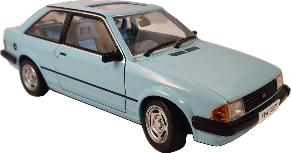 Sun Star 1:18th Scale Ford Escort Mk3 GL 1981 RHD
Caribbean Blue UK Exclusive
Limited Edition 200pcs