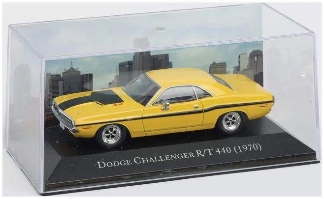 Atlas Editions 1:43 Scale Dodge Challenger R/T 440 (1970) - Yellow - American Car Collection
