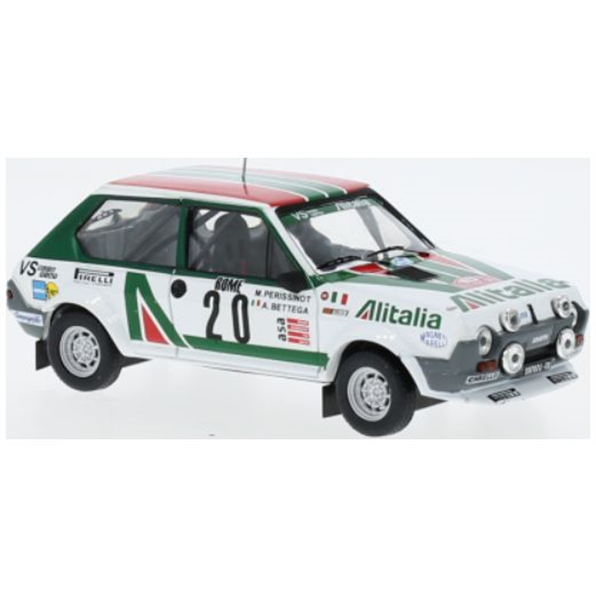 IXO 1:43 Scale Fiat Ritmo 75 Abarth #20 Rally Monte Carlo A.Bettega/M.Perissinot 1979